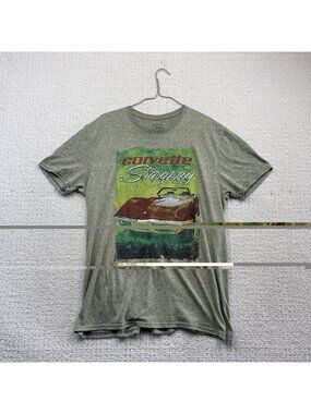 Corvette Stingray x GM Tee T Shirt Size L Distressed Retro Car Racing 90’s